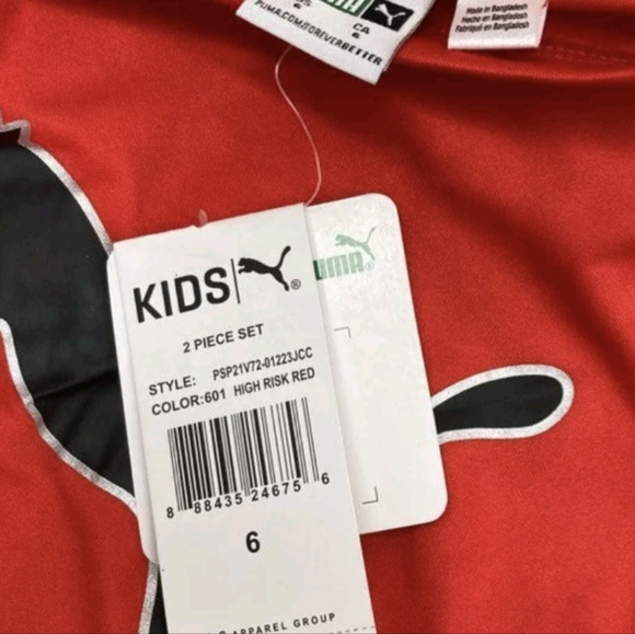 Puma Little Boy's 2-Piece Logo Tank Top & Shorts Set Size 6 NWT MSRP $34 - Picture 5 of 6